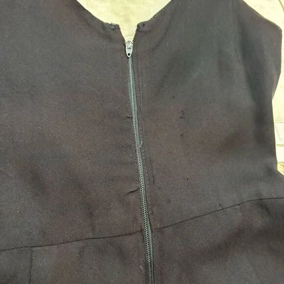 Vintage Ladies 80’s Avon Fashions Black Sleeveless Jumpsuit Size Medium‎ - Picture 7 of 12